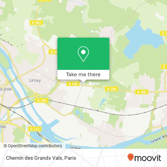 Chemin des Grands Vals map