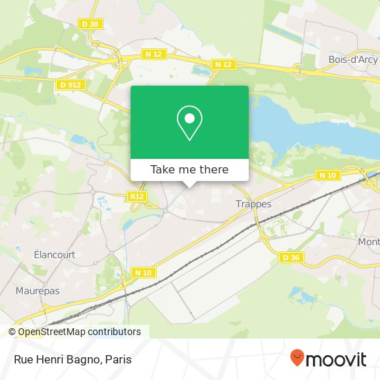 Rue Henri Bagno map