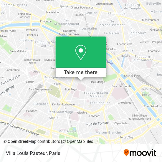 Villa Louis Pasteur map