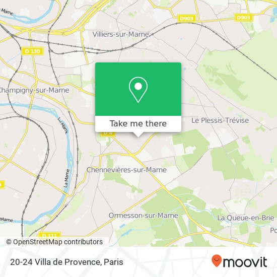 20-24 Villa de Provence map