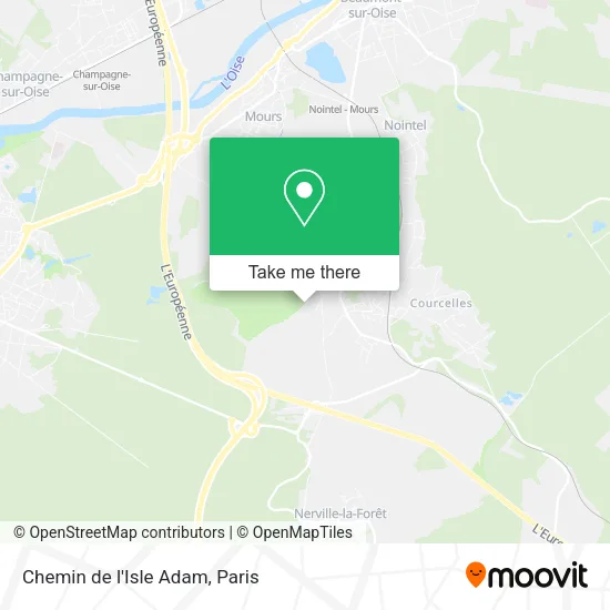 Chemin de l'Isle Adam map