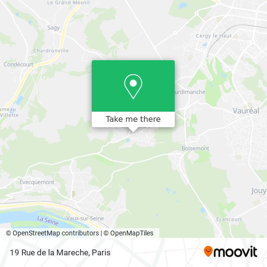 Mapa 19 Rue de la Mareche