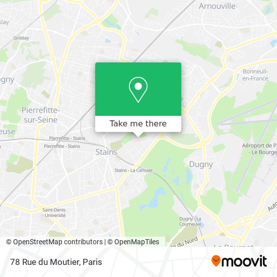 78 Rue du Moutier map