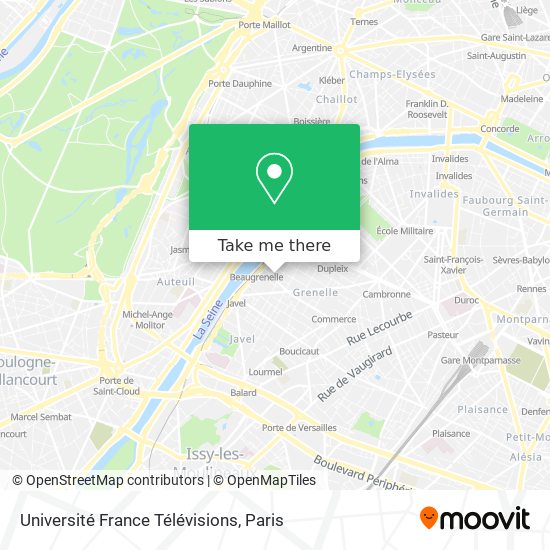 Université France Télévisions map