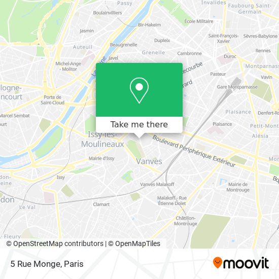 Mapa 5 Rue Monge