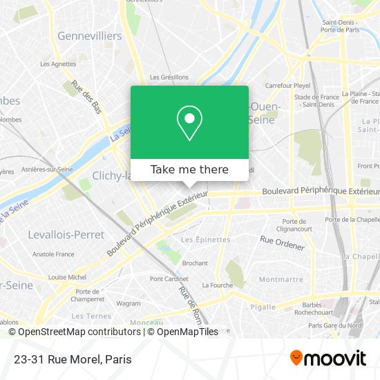 Mapa 23-31 Rue Morel