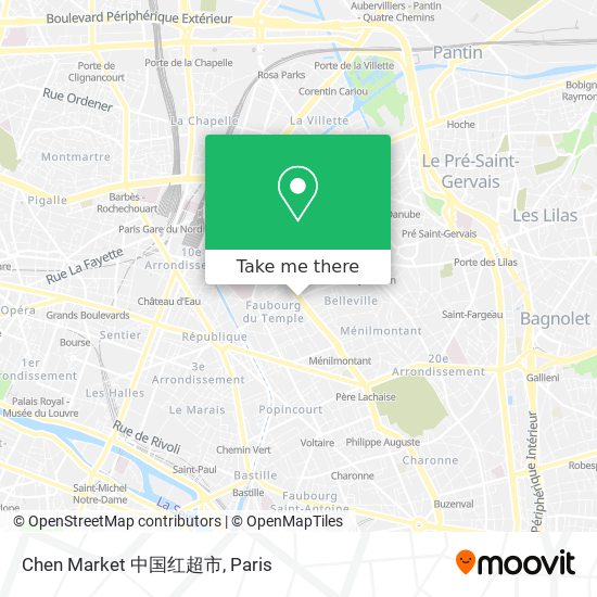 Chen Market 中国红超市 map