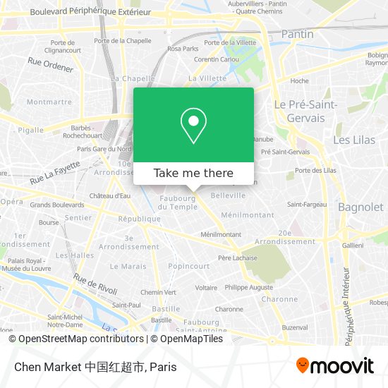 Mapa Chen Market 中国红超市