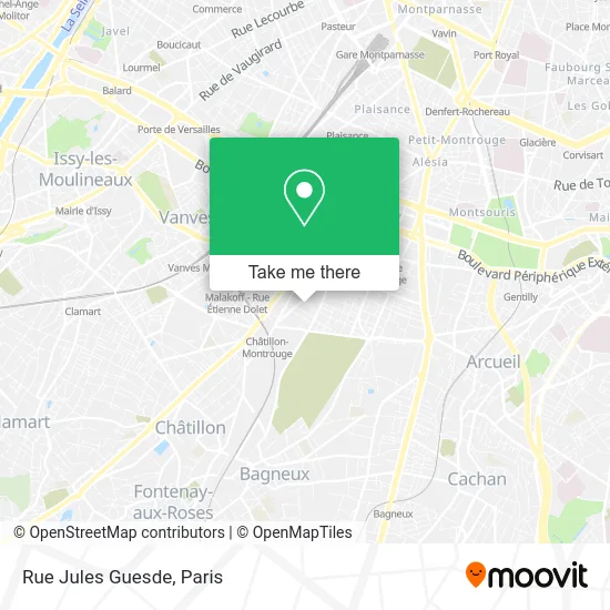 Rue Jules Guesde map