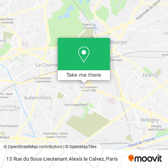 13 Rue du Sous-Lieutenant Alexis le Calvez map