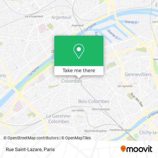 Mapa Rue Saint-Lazare