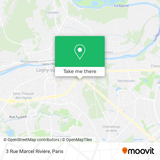 Mapa 3 Rue Marcel Rivière