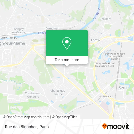 Rue des Binaches map