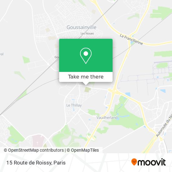 Mapa 15 Route de Roissy