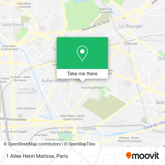 1 Allée Henri Matisse map