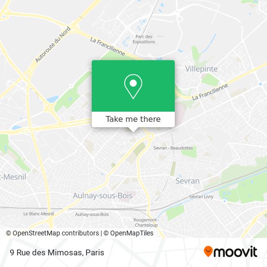 Mapa 9 Rue des Mimosas
