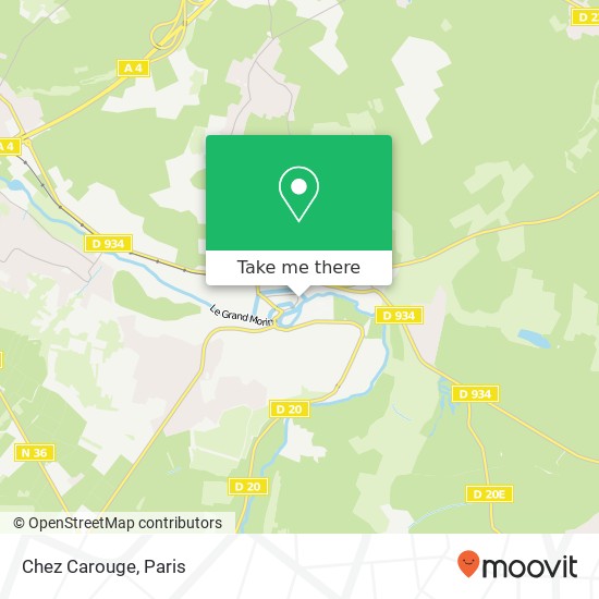 Mapa Chez Carouge