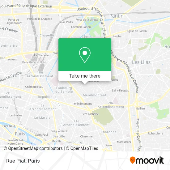 Mapa Rue Piat