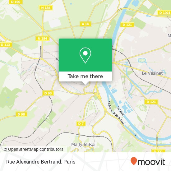 Mapa Rue Alexandre Bertrand