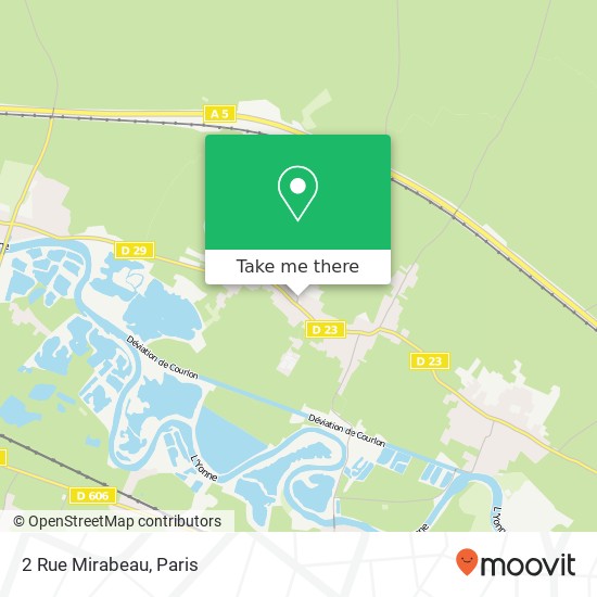 Mapa 2 Rue Mirabeau