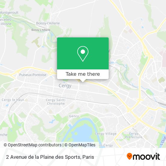 2 Avenue de la Plaine des Sports map