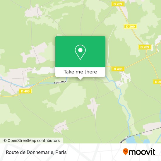 Mapa Route de Donnemarie