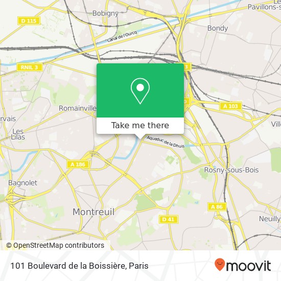 101 Boulevard de la Boissière map