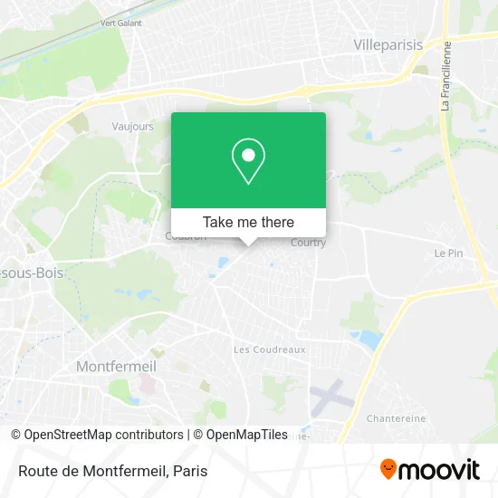 Route de Montfermeil map