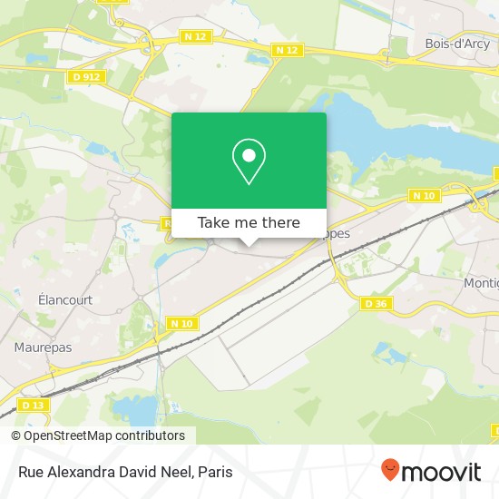 Rue Alexandra David Neel map