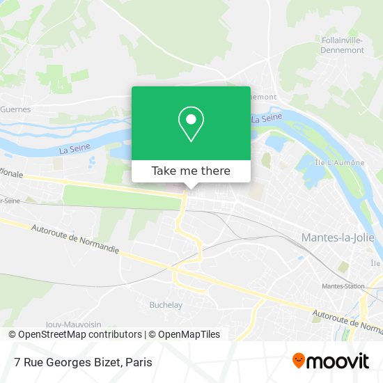 Mapa 7 Rue Georges Bizet