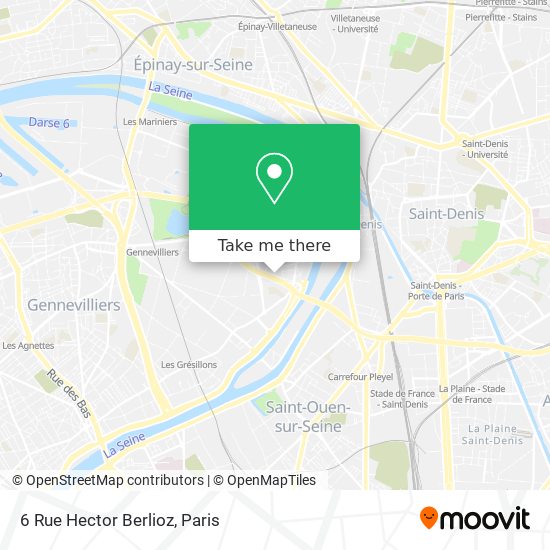 Mapa 6 Rue Hector Berlioz