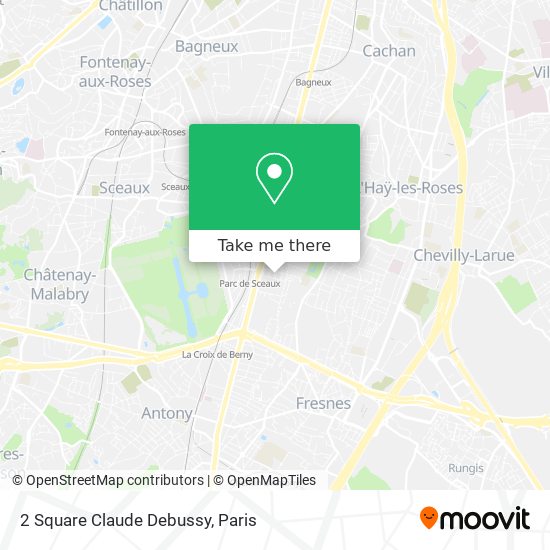 Mapa 2 Square Claude Debussy
