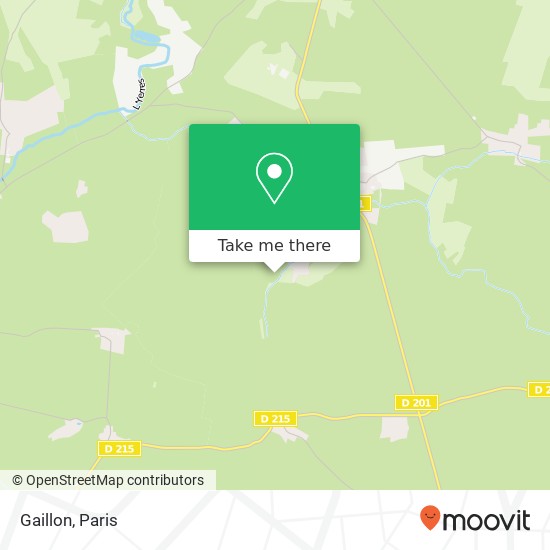 Mapa Gaillon