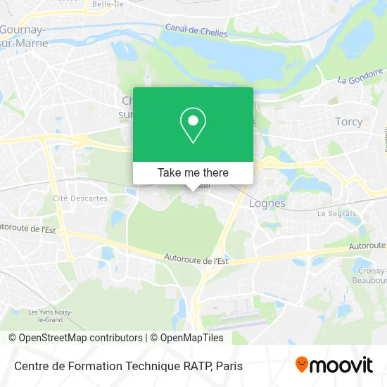 Centre de Formation Technique RATP map