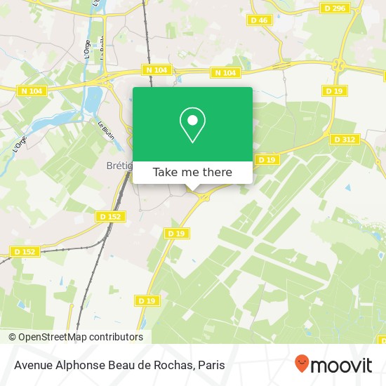 Avenue Alphonse Beau de Rochas map