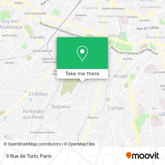 Mapa 9 Rue de Turin