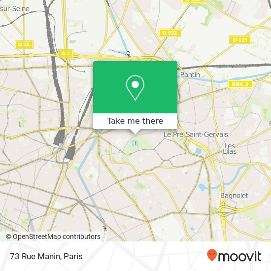 73 Rue Manin map