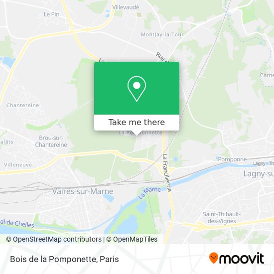 Mapa Bois de la Pomponette