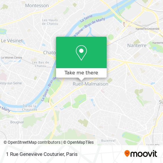 Mapa 1 Rue Geneviève Couturier