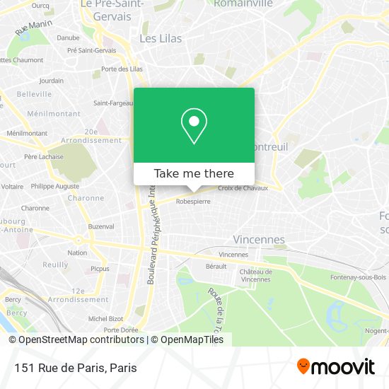 Mapa 151 Rue de Paris