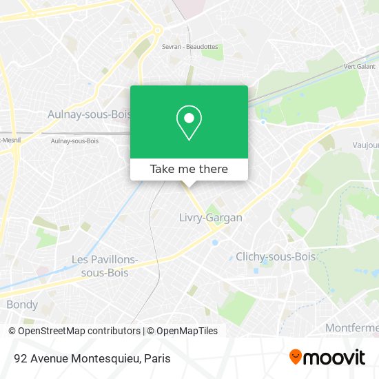 92 Avenue Montesquieu map