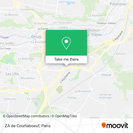 ZA de Courtaboeuf map