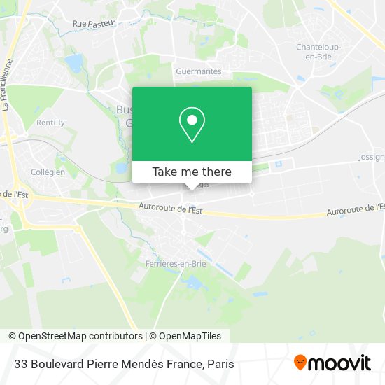 Mapa 33 Boulevard Pierre Mendès France