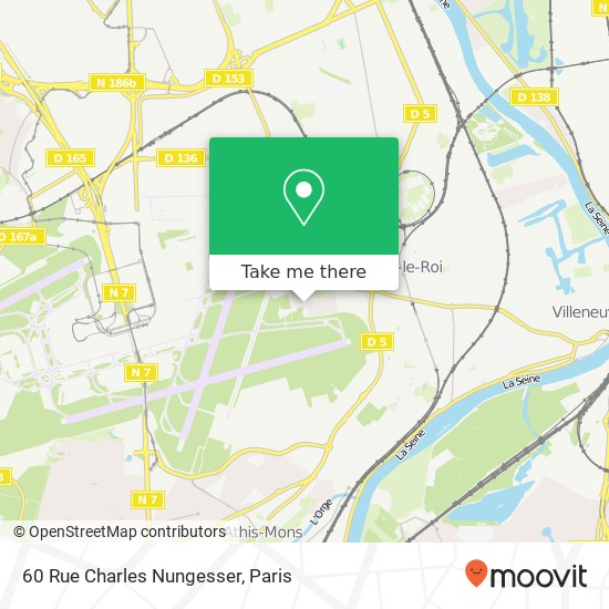Mapa 60 Rue Charles Nungesser