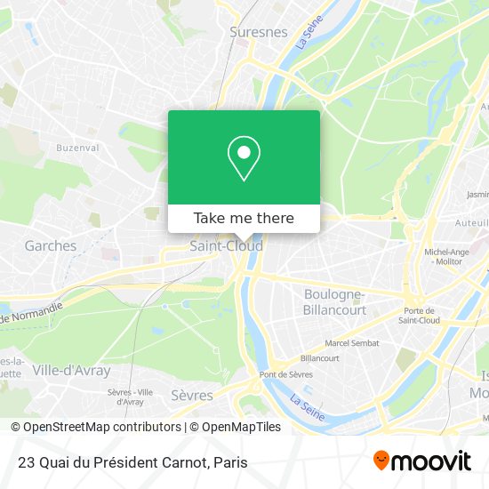 23 Quai du Président Carnot map