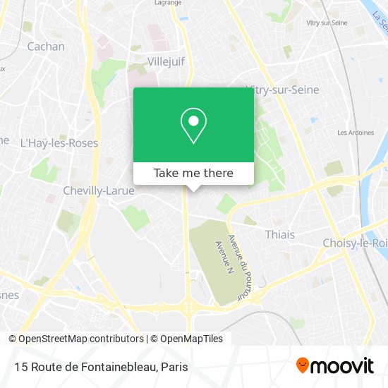 Mapa 15 Route de Fontainebleau