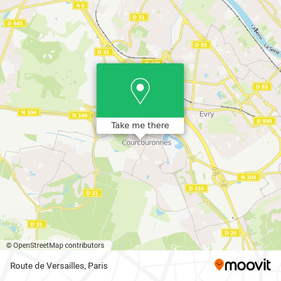 Mapa Route de Versailles