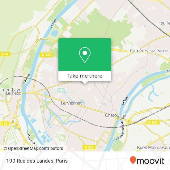 Mapa 190 Rue des Landes