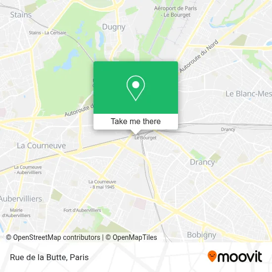 Rue de la Butte map