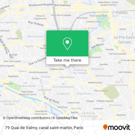 79 Quai de Valmy, canal saint-martin map